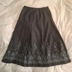 655!sacai サカイ 異素材ミックス アコーディオンプリーツスカート