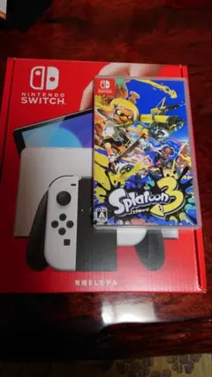 Switch本体有機ELホワイト + splatoon3