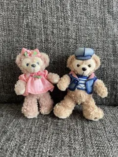 ダッフィー シェリーメイ ぬいぐるみバッジ マスコット セット ディズニー　②