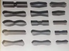 レザークラフト型抜きファスナー パンチカッター 穴あけポンチ15点
