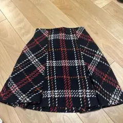 SNIDEL ロービングチェックミニスカート　PNK