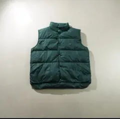 希少 70~80s L.L Bean ダウンベスト グリーン/IW193