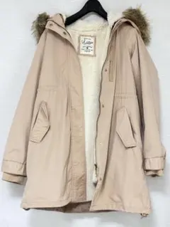 Linsay 2way モッズコート L(160 )ベージュ