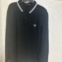 フレッドペリー ブラック 長袖ポロシャツ