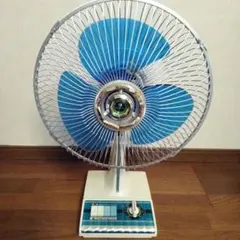 昭和レトロ家庭用扇風機 青い羽根 メタル製 昭和レトロ 扇風機 ブルー羽根 アンティーク家電｜Yahoo!フリマ（旧
