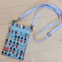 匿名配送　ハンドメイド　スマホショルダー　 スマホポーチ　ネコ