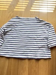 Natural Beauty Basic ストライプ 五分袖Tシャツ