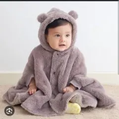 Combi mini ふわふわ3WAYボアケープ 60〜80 ブラウン