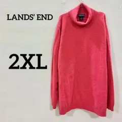 【LANDS’ END】タートルネック ニット セーター カシミヤ