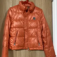 良品☆MICHAEL KORSマイケルコース☆2wayダウンジャケットオレンジ 