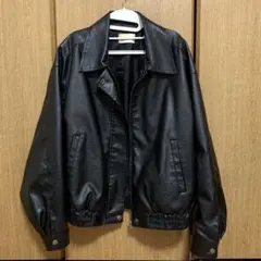 フェイクレザージャケット レディース