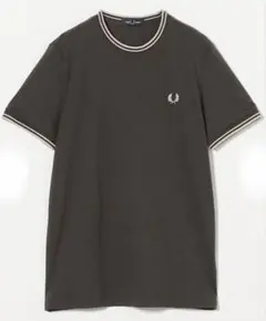 新品未使用品　フレッドペリー　ツインティップTシャツ　ダークグレー　サイズS