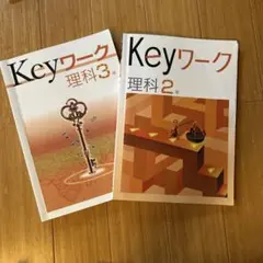Keyワーク 理科 2年 3年 セット　図形の所に書き込みあります