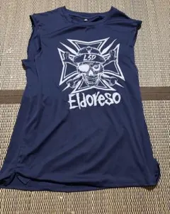 Eldoreso ノースリーブシャツ ネイビー Mサイズのサムネイル