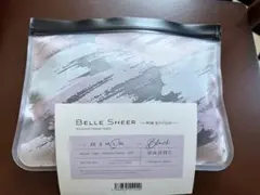 【BELLE SHEER 】着圧レギンス ブラックLサイズ　リブステッチ