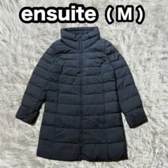【ensuite】DICROS ダウン90% ロングダウンコート M ブラック