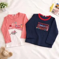 【バラ売り不可】familiar ファミリア 　長袖 2枚セット 100cm
