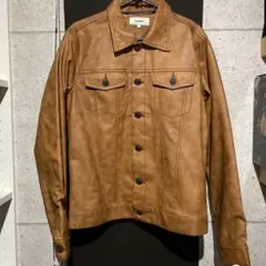 TOMMY ブラウンレザージャケット M