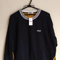 新品 未使用 FILA スウェット トレーナー ストレッチ 裏起毛 刺繍 LL