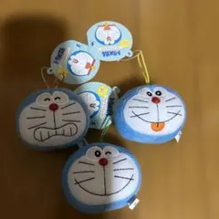 ドラえもん　ラウンドワン限定　フェイスマスコット　3種