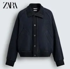 1/31限定出品【ZARA】ハイネックショートコート - メルカリ