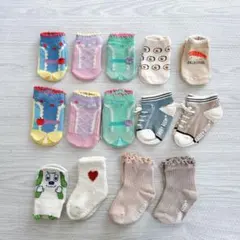 【まとめ売り】ベビー靴下 9cm～ 14点セット