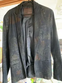 ZARA MAN BLACK TAG 総柄　セットアップ　デニム生地　春