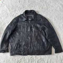 90sオールド！charles kleinラムレザーブルゾン！ビッグサイズ