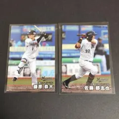 プロ野球チップスカード 千葉ロッテマリーンズ 藤原恭大 佐藤都志也 2枚セット