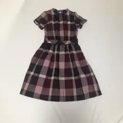 BURBERRY LONDON チェック柄 シャツワンピース リボン 半袖 44 - メルカリ