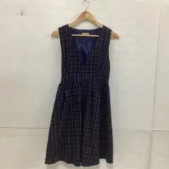 値下◎3.12◎A310C◎アクシーズファム◎ジャンパースカート◎チェック◎M