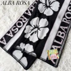 【新品未使用タグ付き】ALBA ROSA アルバローザ ウールブランケット総柄④ 新品未使用タグ付き】ALBA ROSA アルバローザ ウール