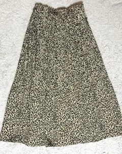 エルマンノ シェルヴィーノ【超美品】レオパード プリーツ ロング