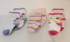 【新生児にも】ベビー靴下 3足セット
