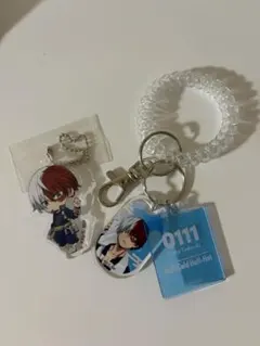 極楽湯 轟焦凍 ロッカーキー風キーホルダー ＆アクリルキーホルダー 2点セット