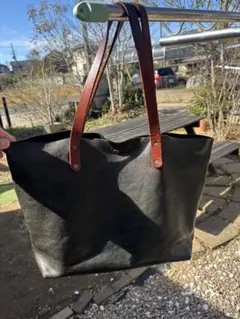 本革ハンドメイド国産ヌメ革鞄　グリーン