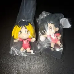 ハイキュー でふぉフィグ 音駒高校 キーホルダー ガチャ 弧爪研磨 黒尾鉄郎