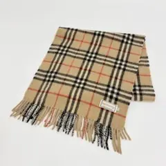 美品 BURBERRYS バーバリー カシミヤ ノバチェック マフラー ベージュ