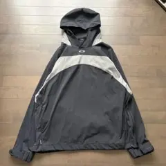 y2k OAKLEY ナイロンプルオーバー フード付き アノラックパーカー 古着