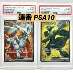 【連番PSA10】レシラムex ゼクロムex SR