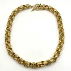 【良品】TRIFARI トリファリ ネックレス チョーカー ゴールドカラーのサムネイル