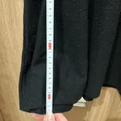 Natural Beauty Basic ブラック ニット ロングワンピース