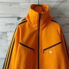 希少デザイン☆70s 80s 復刻 アディダス 刺繍ロゴ トラックジャケット