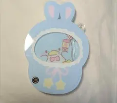 うさぎ型アクリルキーホルダー 水色