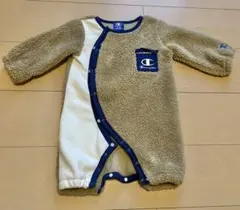 美品　Championロンパース 70-80 ベージュ・ホワイト