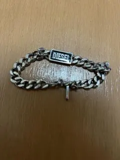 DIESEL シルバーチェーンブレスレット