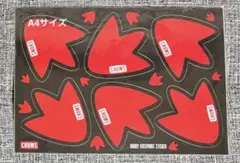 CHUMS ボディフットプリントステッカー 6枚入りのサムネイル