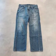 リーバイス569 Levis W32 ブルーデニム 青 ヒゲ 古着 18307