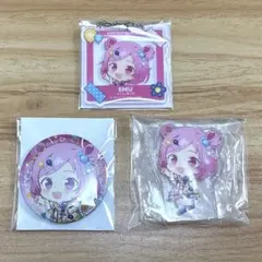 プロセカ 鳳えむ アクリルキーホルダー 缶バッジ ころっと