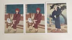 ヒロアカ　特典　ポストカード　浮世絵 切島鋭児郎　物間寧人